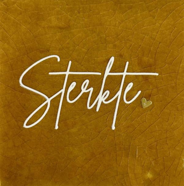 Tegeltje – sterkte oker/creme - Afbeelding 2