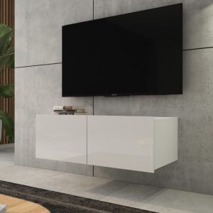 Tv Meubel Cosenza | Wit Hooglans | 100cm | Levertijd: 4-7 werkdagen