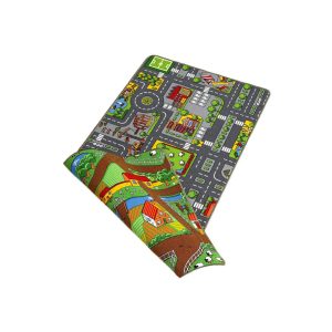 Dubbelzijdige Speelkleed Stad & Land 100 X 190 Cm