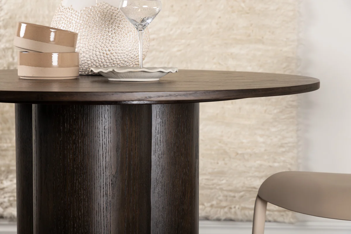 Grenaa Eetkamertafel - Ø110 cm - Walnoot - Afbeelding 4
