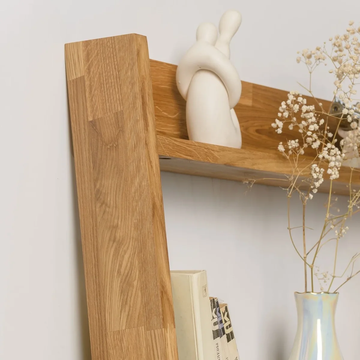 Boekenrek van massief eikenhout Escandi | NordicStory - Afbeelding 4