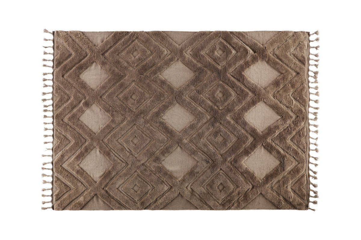 Fino Vloerkleed - 230 x 160 cm - Bruin
