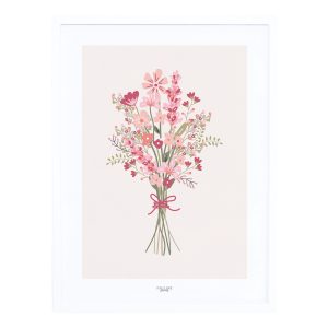 Kinderposter / Zomerboeket | Magenta | Lilipinso
