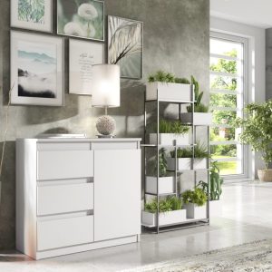 Dressoir Milton | Wit mat | 80 cm | Levertijd: 4-7 werkdagen