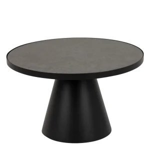 Leeds Salontafel - Ø65 cm - Zwart Keramiek