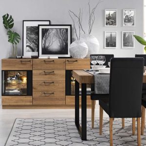 MOZAIK 47 eikenhouten dressoir | LoftStory
