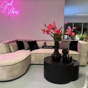 Luxe Teddy Hoekbank Arno 200x300cm Beige Sand NIEUW