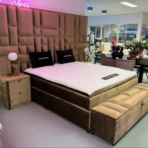 Luxe Velvet Croco Boxspring Brussel 180x200cm NIEUW Croco104
