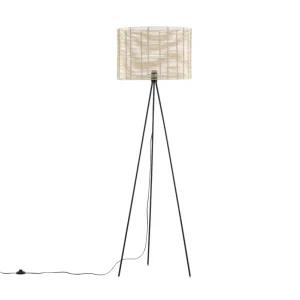Noor Vloerlamp - Naturel Rattan