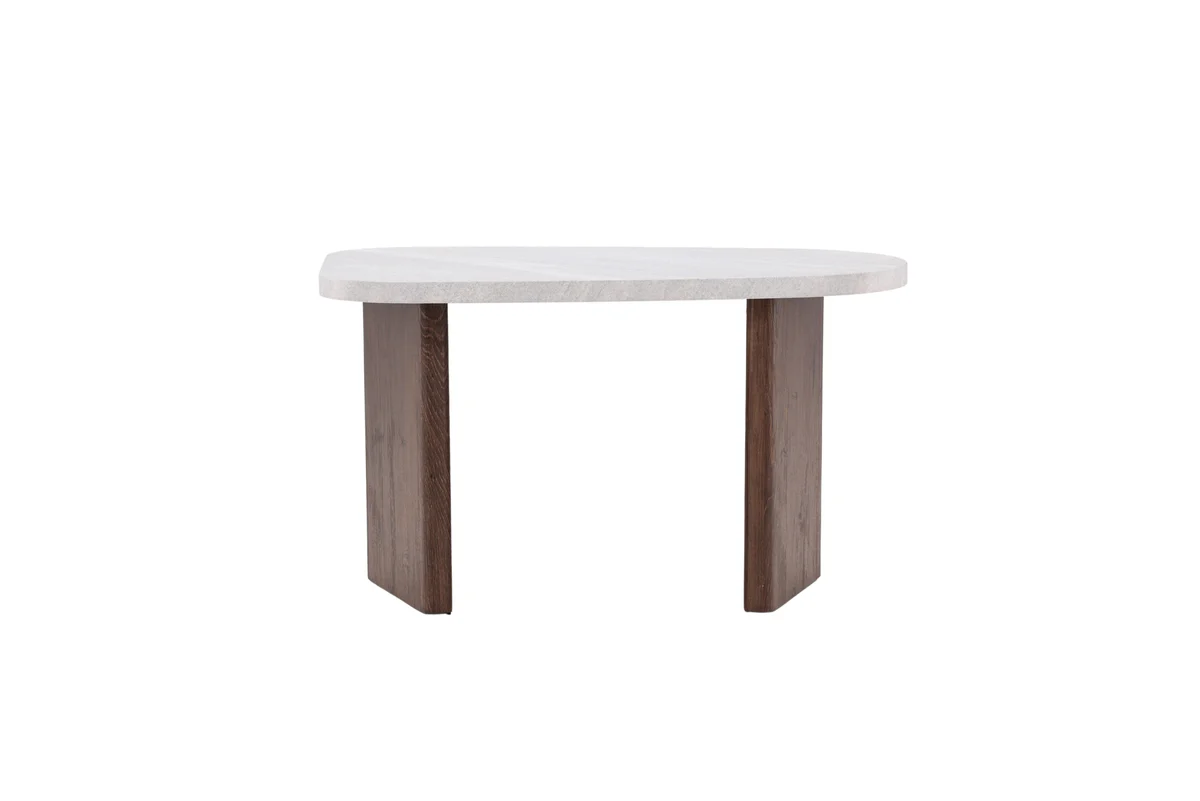 Norrtalje Bijzettafel - 70 x 45 cm - Lichtgrijs Betonlook - Afbeelding 6