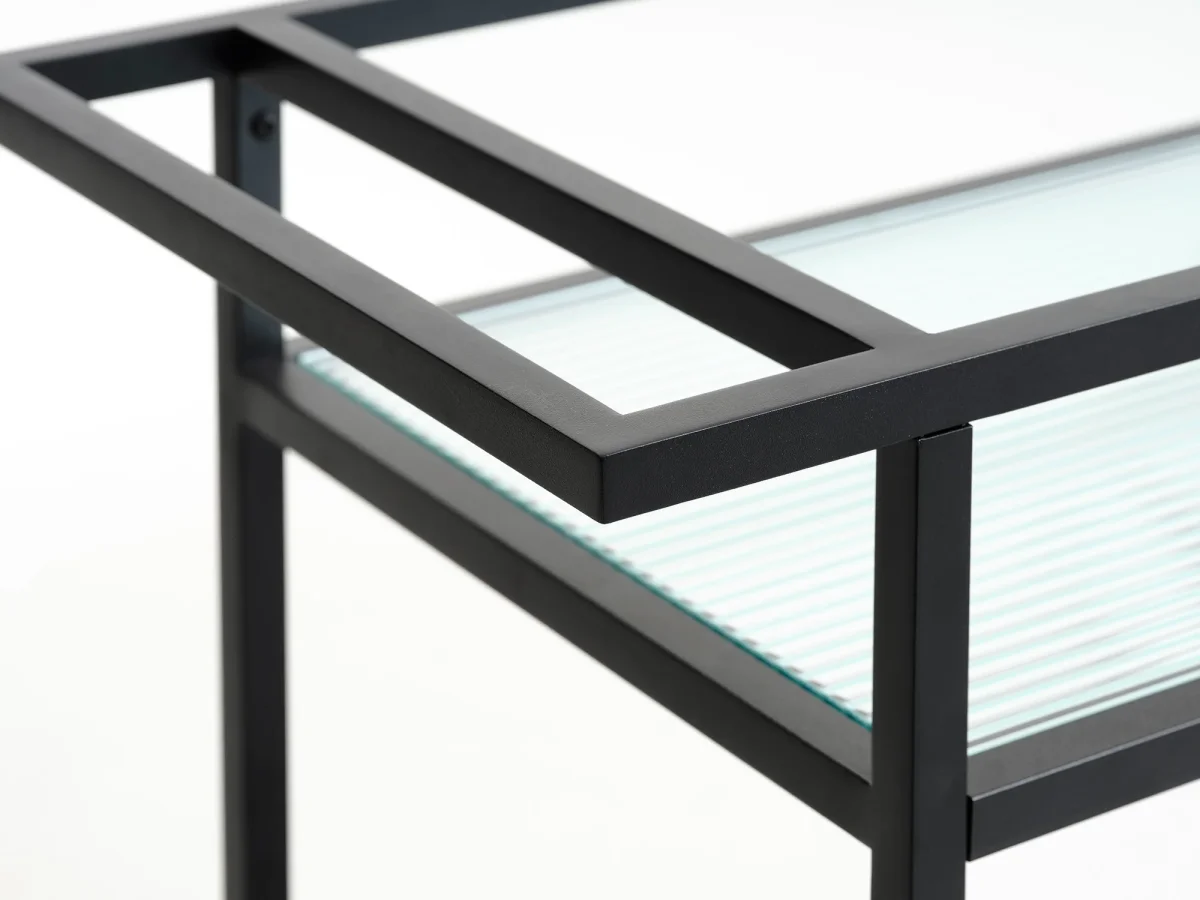 Omeo Bijzettafel - 70 x 42 cm - Zwart - Afbeelding 5