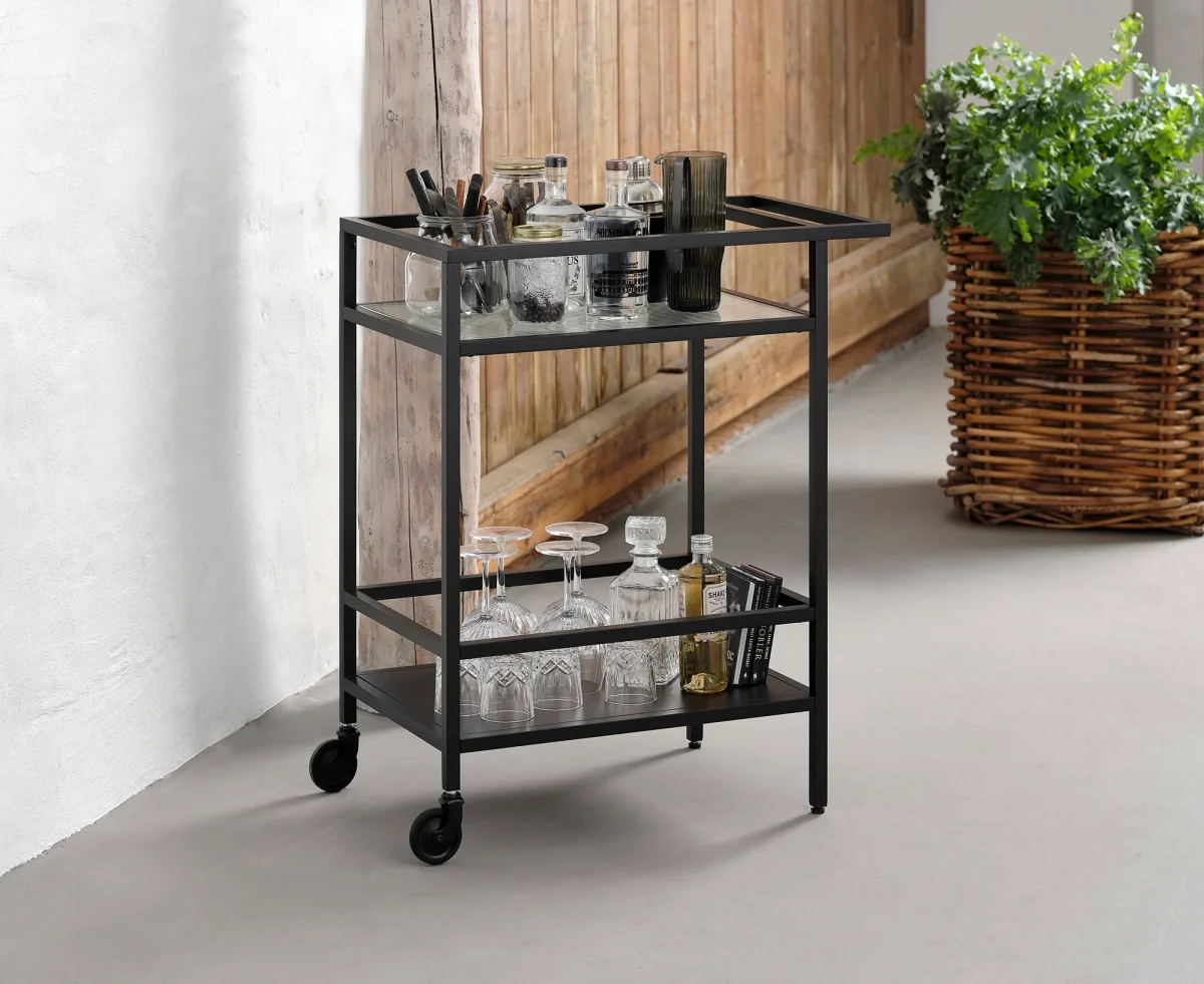 Omeo Bijzettafel - 70 x 42 cm - Zwart - Afbeelding 3