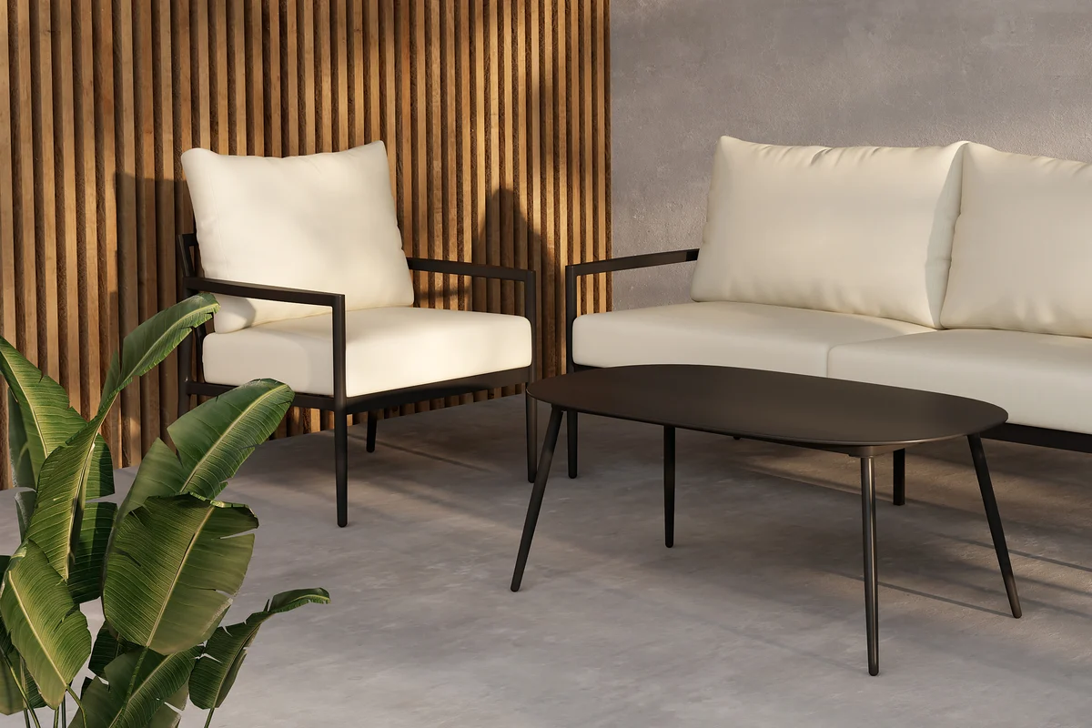 Sergio Loungeset - Zwart - Afbeelding 4