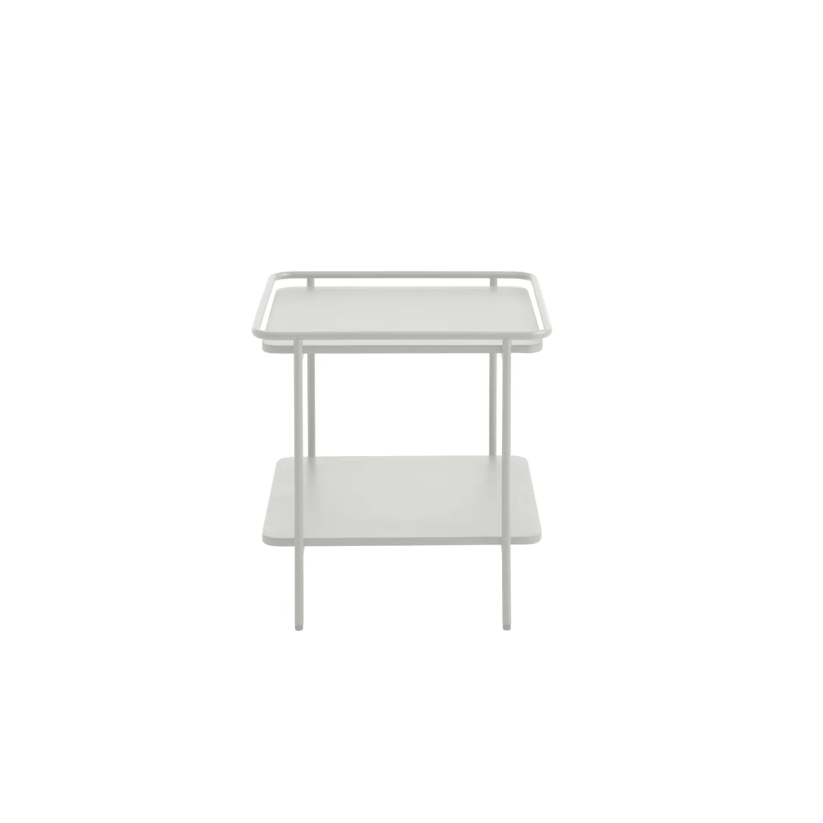 Ubud Bijzettafel 45 x 45 cm - Wit - Afbeelding 3