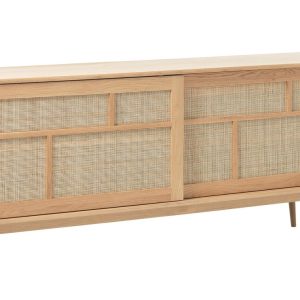 Yass Dressoir - Eiken met Rattan