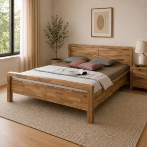 Massief eikenhouten bed Next | NordicStory
