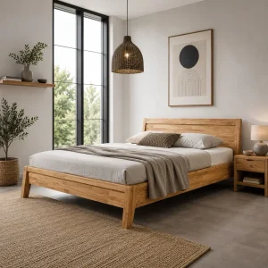 Massief eikenhouten bed Bridget | NordicStory