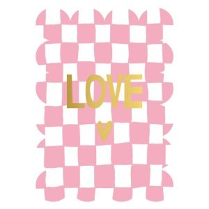 Wenskaart – Love + hart