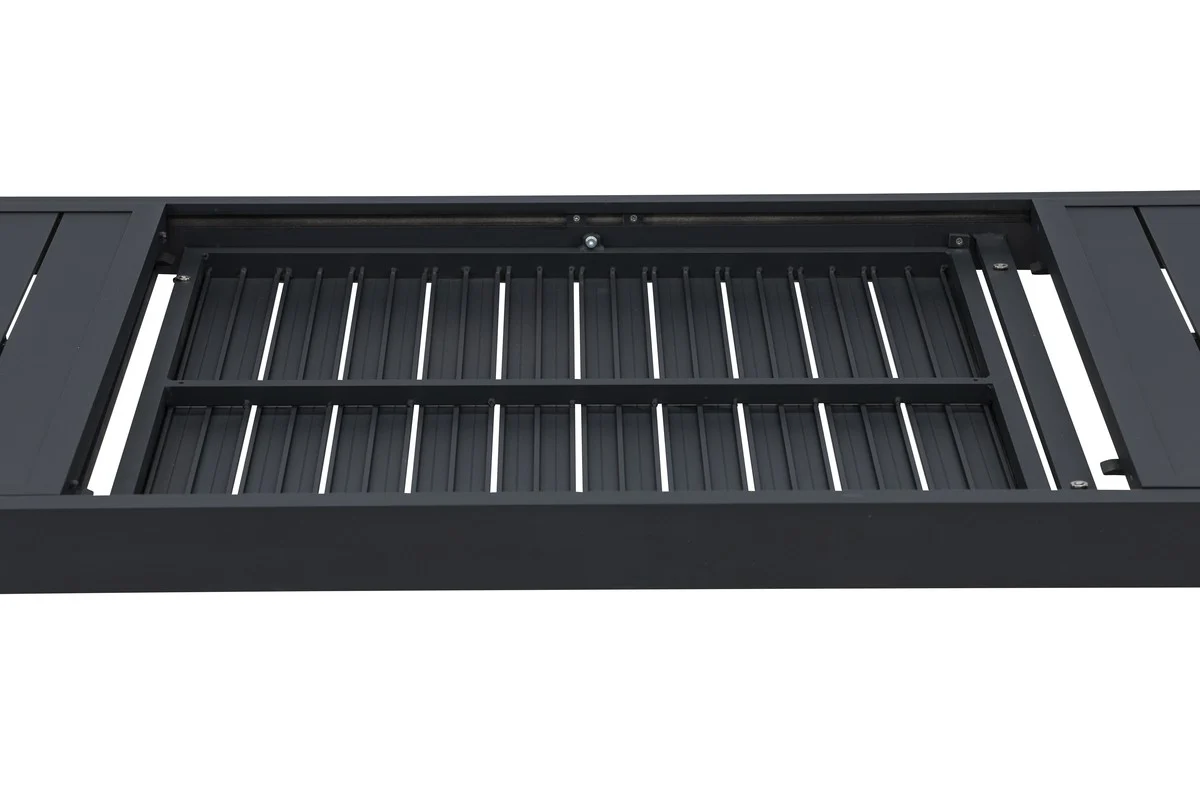 Grano Tuintafel - 160 x 100 cm - Zwart - Afbeelding 8