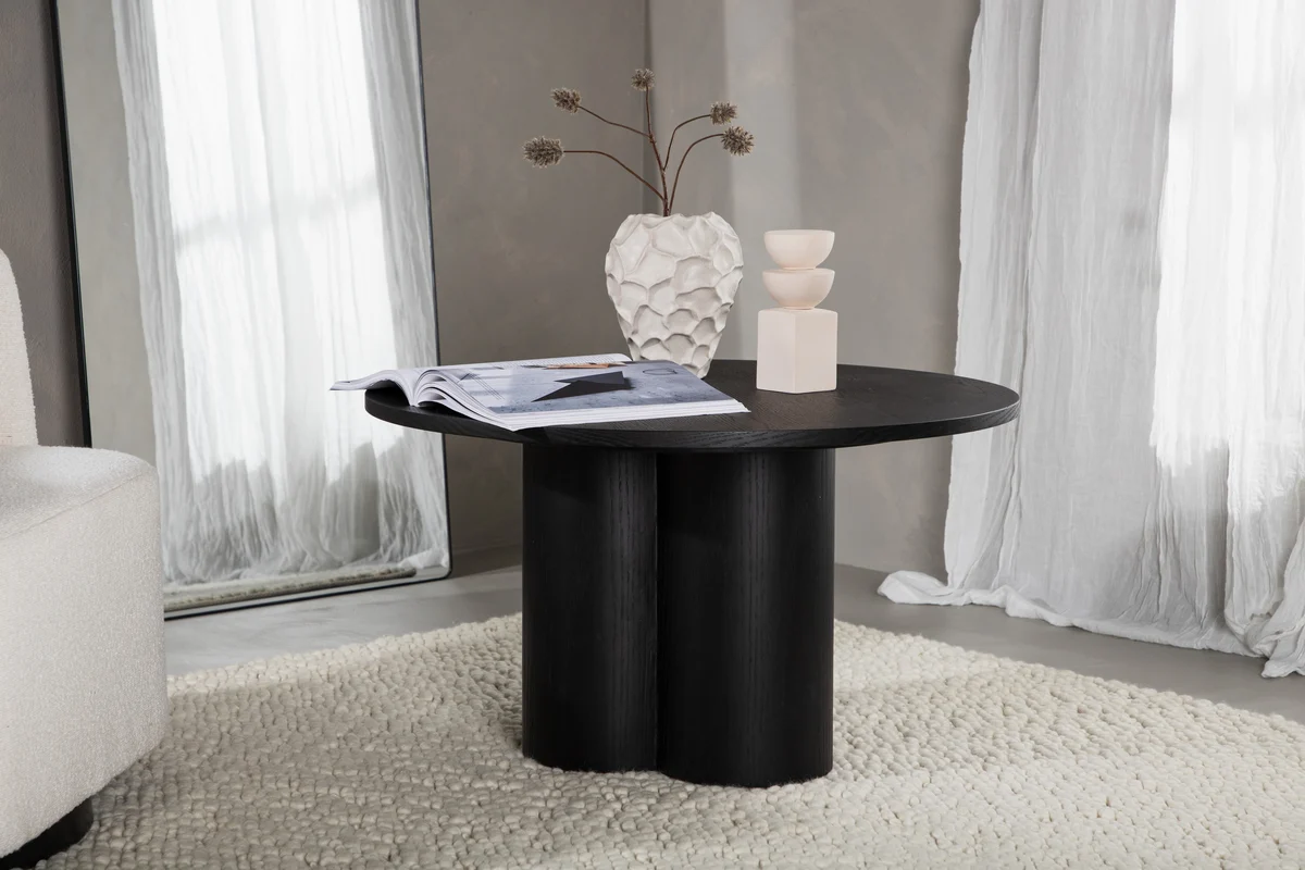 Grenaa Salontafel - Ø80 cm - Zwart - Afbeelding 3