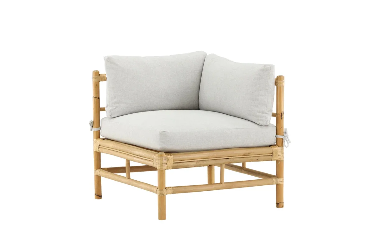 Hydra Loungeset Hoekelement - Naturel Bamboe - Afbeelding 8