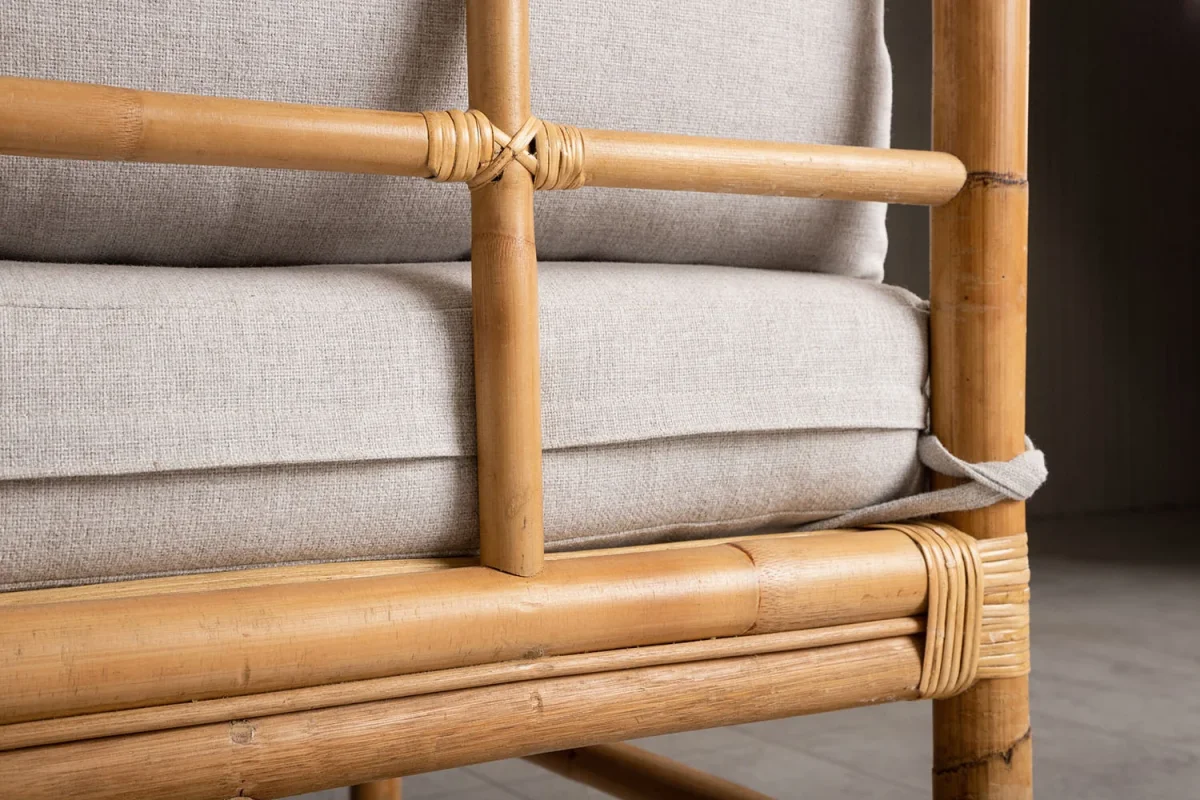 Hydra Loungeset Hoekelement - Naturel Bamboe - Afbeelding 5