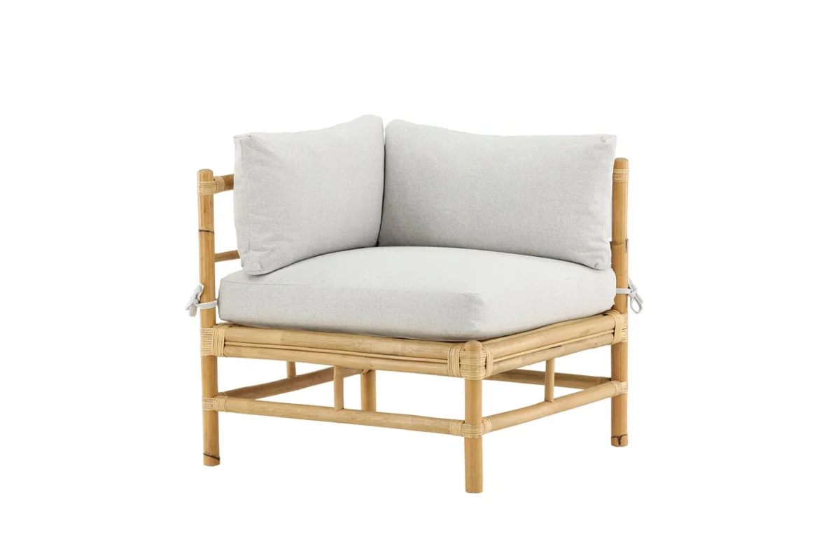 Hydra Loungeset Hoekelement - Naturel Bamboe - Afbeelding 7
