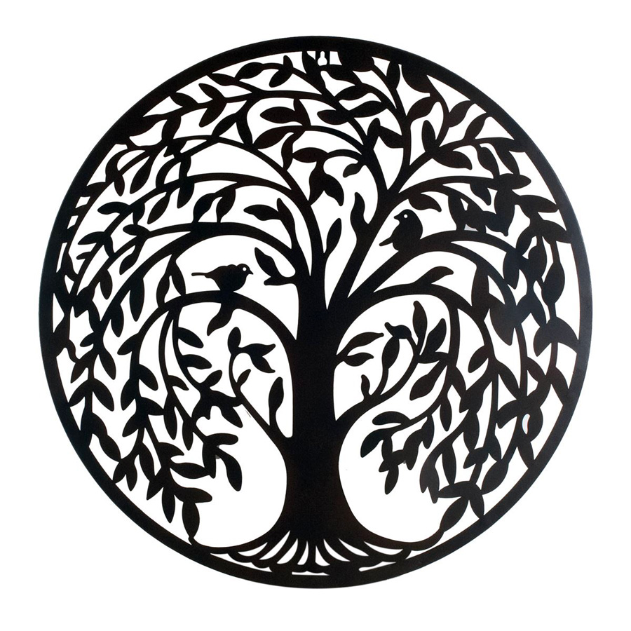 Metalen Levensboom – Wanddecoratie – 60×60 cm – Tree of Life G