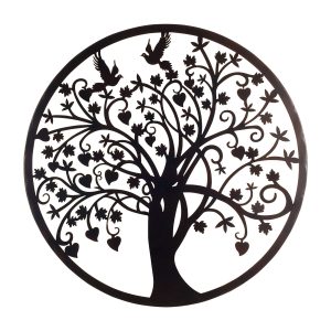 Metalen Levensboom – Wanddecoratie – 60×60 cm – Tree of Life L