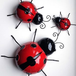 Lieveheersbeestjes familiebundel – wanddecoratie | huis, tuin, schutting en terras | voor binnen en buiten