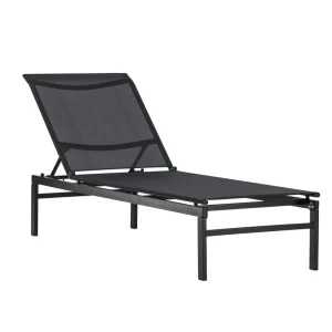 Luna Tuin Ligbed - Zwart