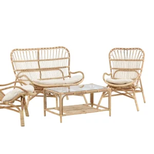 Merit Loungeset - Naturel Rattan