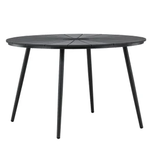 Nella Tuintafel - ø120cm - Zwart