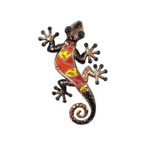 Salamander | metaal & glas | paisley | palm | bruin | S | 12×21