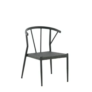 Vine Tuinstoel - Set van 6 - Zwart
